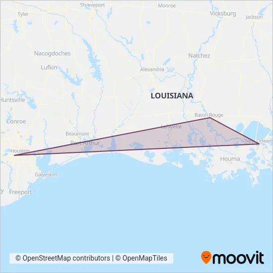 Megabus coverage area map
