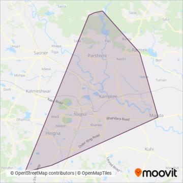 Msrtc (Maharashtra State Road Transport Corporation) coverage area map