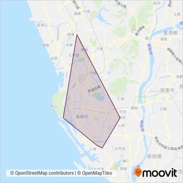 高雄捷運 (地鐵)線路的覆蓋範圍