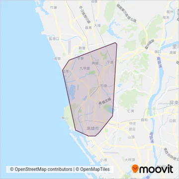 南台灣客運 coverage area map