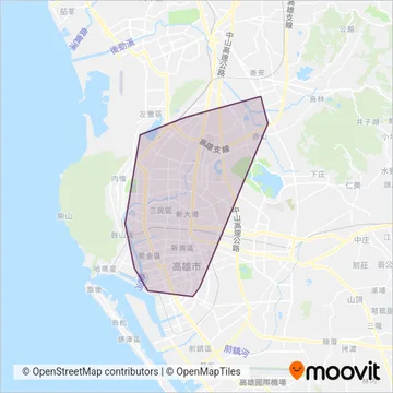 漢程客運線路的覆蓋範圍