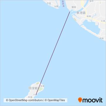 屏東縣琉球鄉公所 Liuqiu Township Office線路的覆蓋範圍