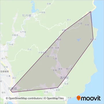 屏東縣滿州鄉公所 coverage area map