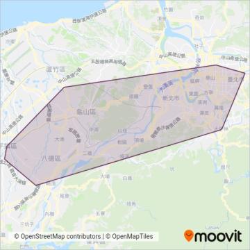 中壢客運線路的覆蓋範圍