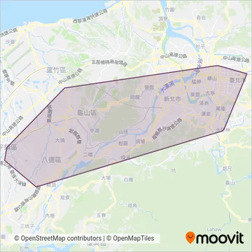中壢客運線路的覆蓋範圍