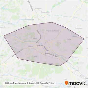 Citura (Bus) coverage area map