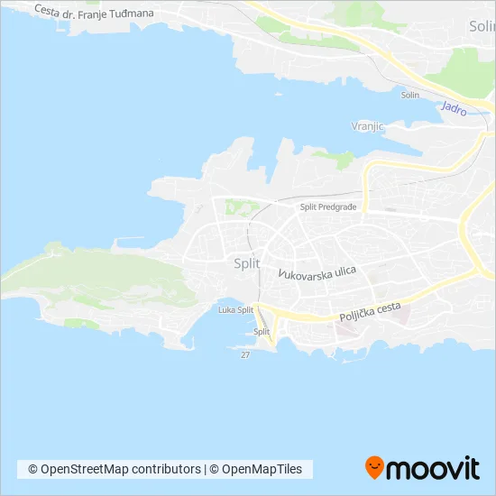 TP Line karta područja pokrivenosti