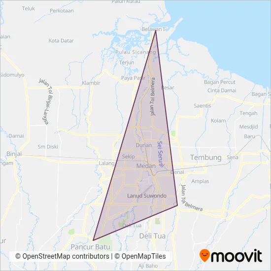 Trans Metro Deli coverage area map