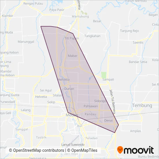 Koperasi Hikma coverage area map