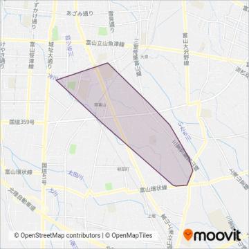 堀川南地域コミュニティバス運行事業推進協議会 coverage area map