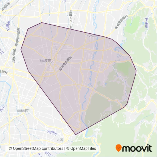 砺波市サービスエリアマップ