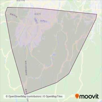 富山県南砺市 coverage area map