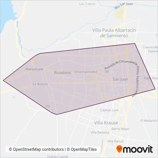 UTE - La Marina - La Positiva coverage area map