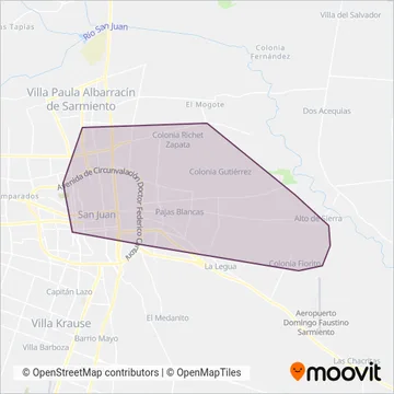 Alto de Sierra coverage area map