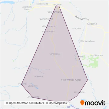 Nuevo Sur coverage area map