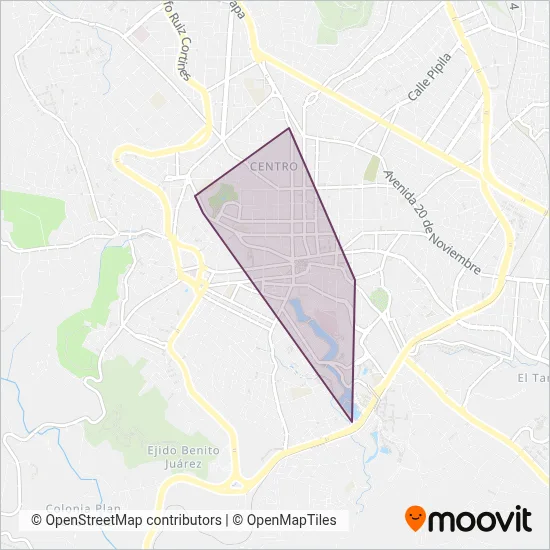 Colectivo coverage area map