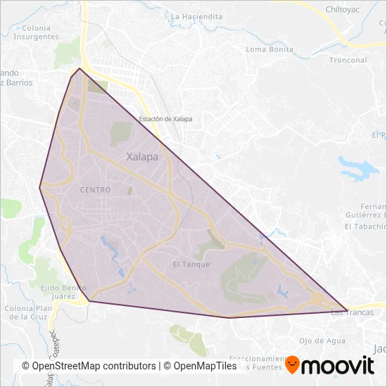 Interbus coverage area map