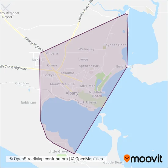 TransAlbany coverage area map