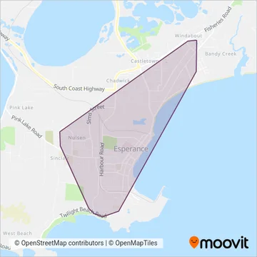 TransEsperance coverage area map