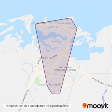 TransHedland coverage area map