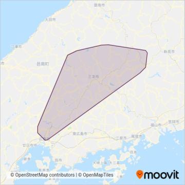 備北交通 coverage area map