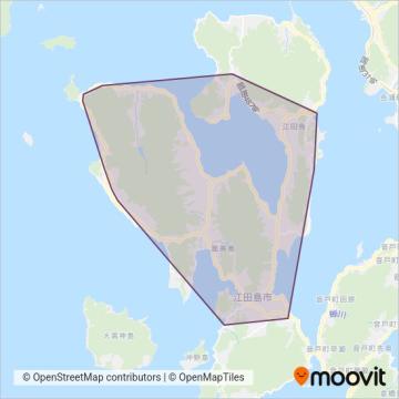 江田島バス coverage area map
