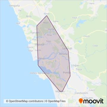 Private Bus coverage area map
