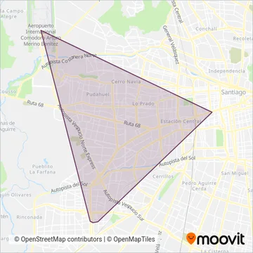 Centropuerto coverage area map