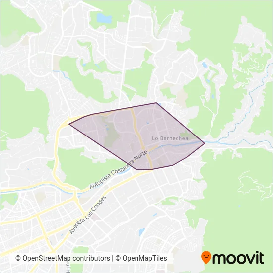 Lo Barnechea coverage area map