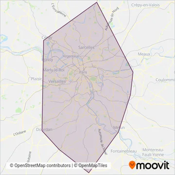 RER coverage area map