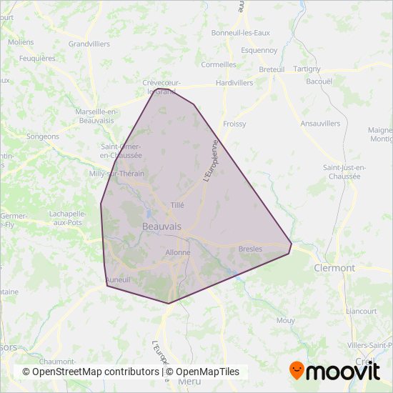 Corolis – CA du Beauvaisis coverage area map