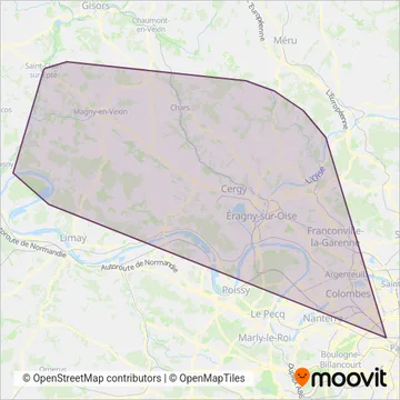 Vexin coverage area map