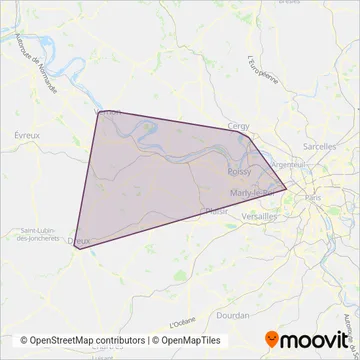 Mantois coverage area map