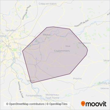 Brie et 2 Morin coverage area map