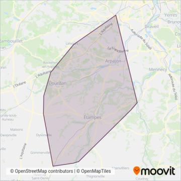 Essonne Sud Ouest coverage area map
