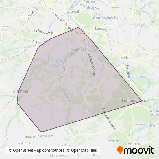 Essonne Sud Est coverage area map