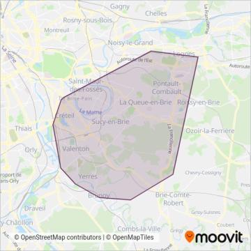 Marne et Seine coverage area map