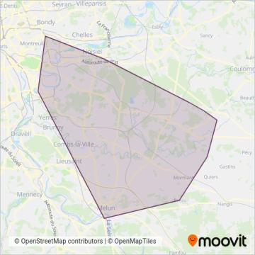 Pays Briard coverage area map
