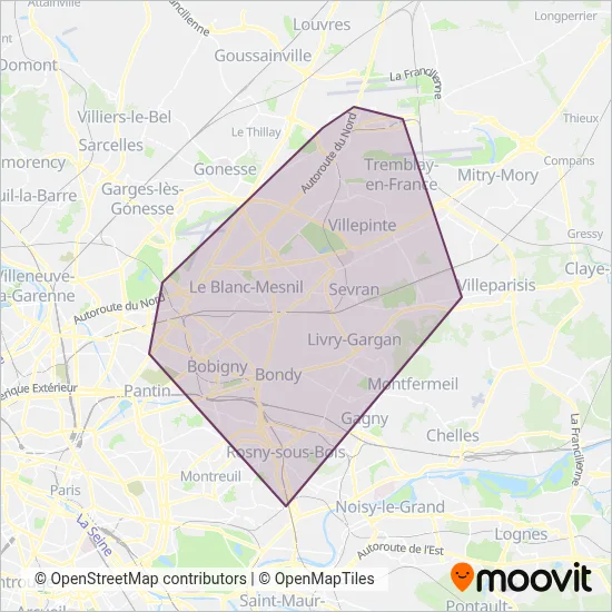 Terres d'Envol coverage area map