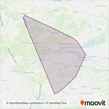 Pays de Montereau coverage area map