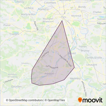 Cœur d’Essonne coverage area map