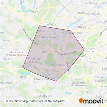 Grand Versailles coverage area map
