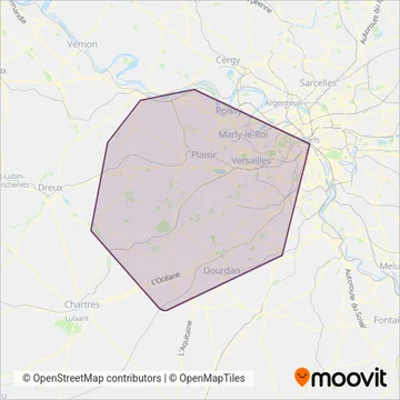 Centre et Sud Yvelines coverage area map