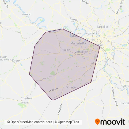 Centre et Sud Yvelines coverage area map