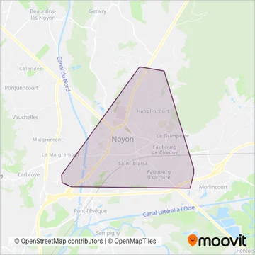 Lib'Bus - C.C. du Pays Noyonnais coverage area map
