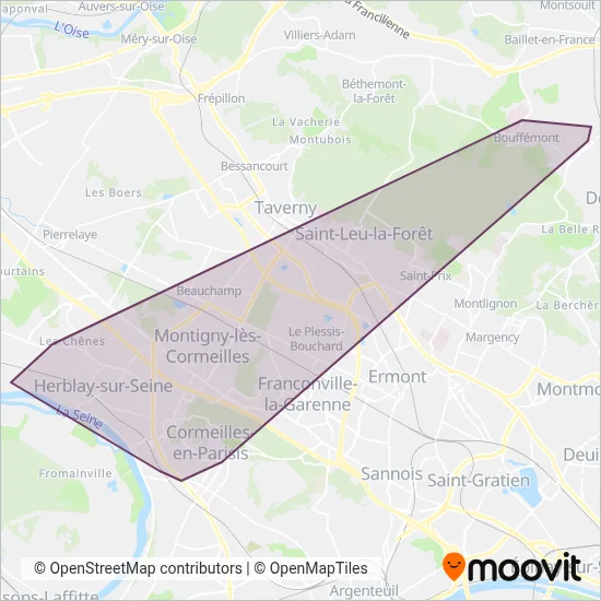 Francilité Val Parisis coverage area map