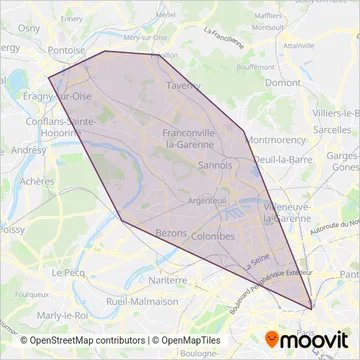 Val Parisis coverage area map
