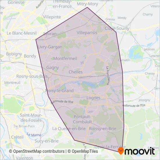 Marne et Brie coverage area map