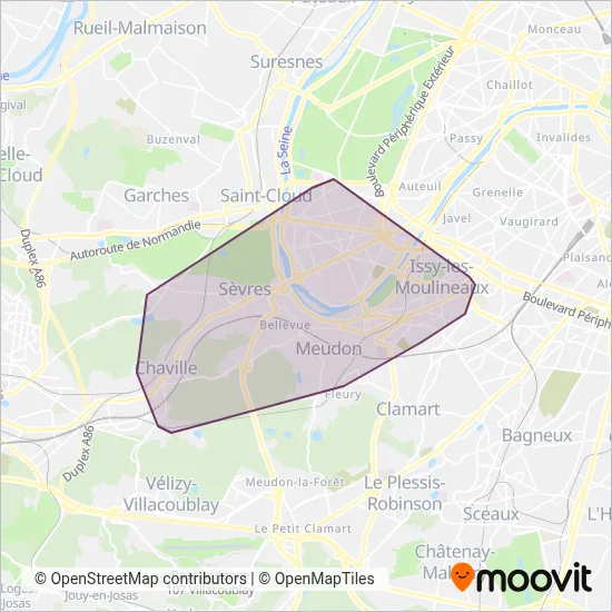 Grand Paris Seine Ouest coverage area map