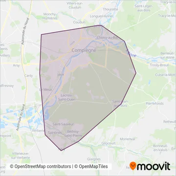 TIC - AlloTIC- AR de Compiègne coverage area map